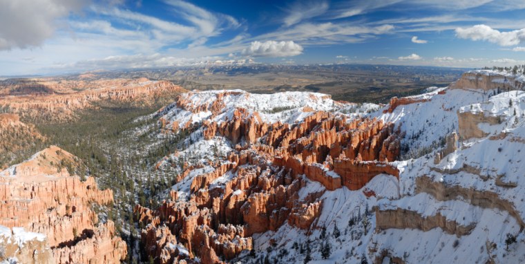 Utah's Scenic Byway 12 is 122 miles of road. Perhaps the best stretch is RainBow Point — 18 miles from Bryce Canyon National Park's entrance — that offers 13 viewpoints on the way back.